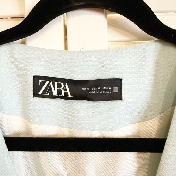 Zara Light Blue Button Down Vest - Picture 4 of 5